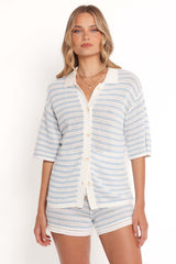 Cherie Knit Short - Cream Sky Blue - XL - Image 46