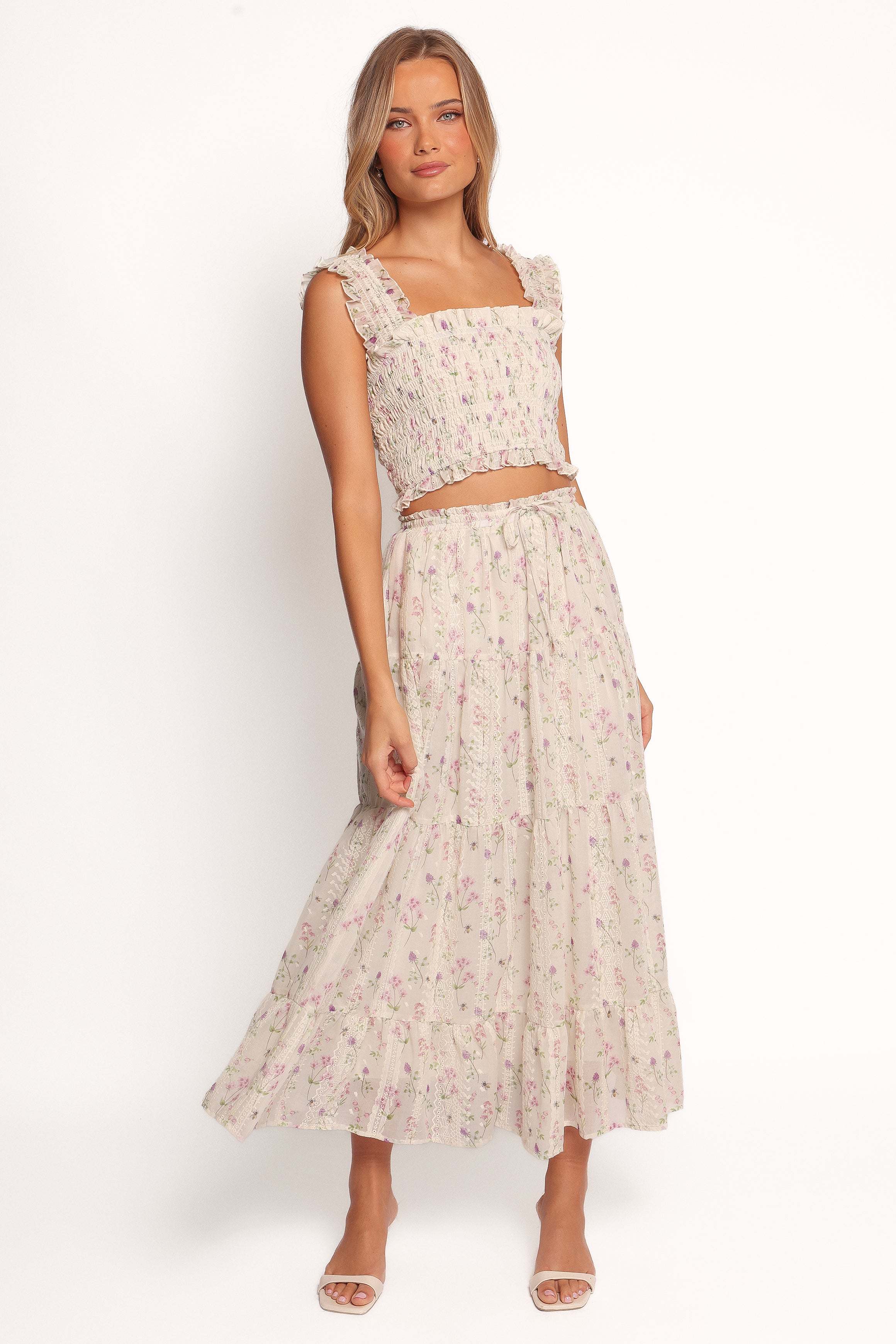 Amberlyn Maxi Skirt - Pink Floral - XL - Image 39