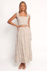 Amberlyn Maxi Skirt - Pink Floral - XL - Image 35