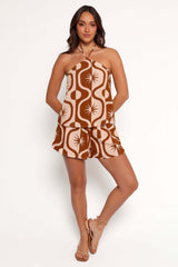 Henri Shorts - Tan Print - XL - Image 31