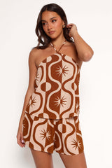 Henri Shorts - Tan Print - XL - Image 32