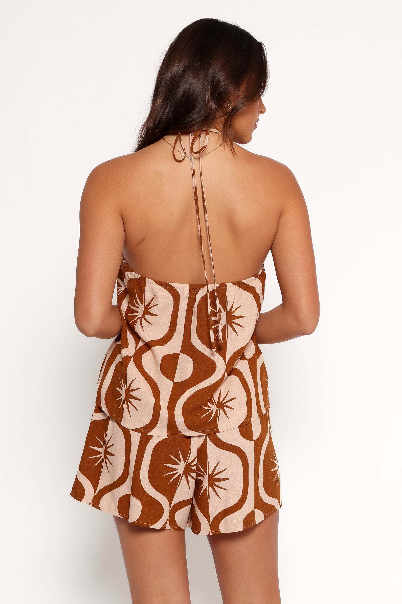 Henri Shorts - Tan Print - XL - Image 34