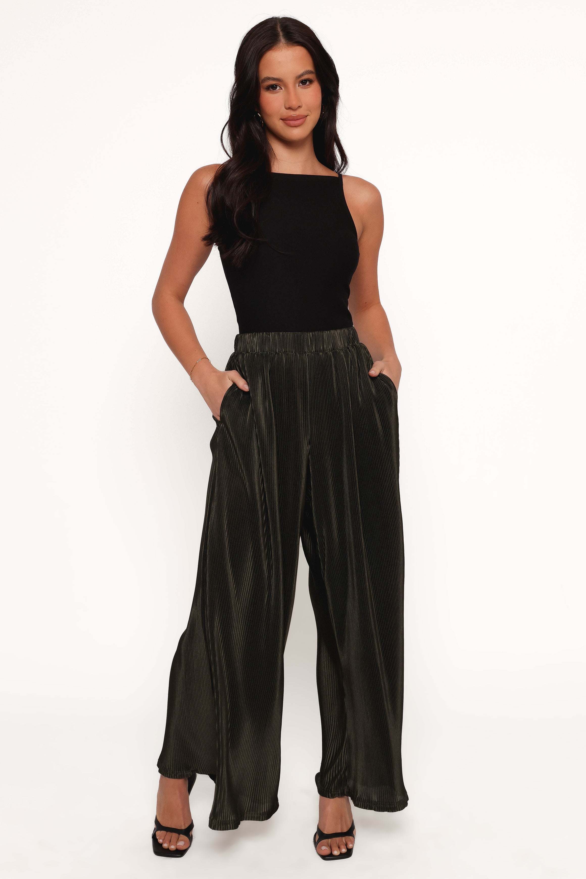 Leria Wide Pant - Olive - XL - Image 43