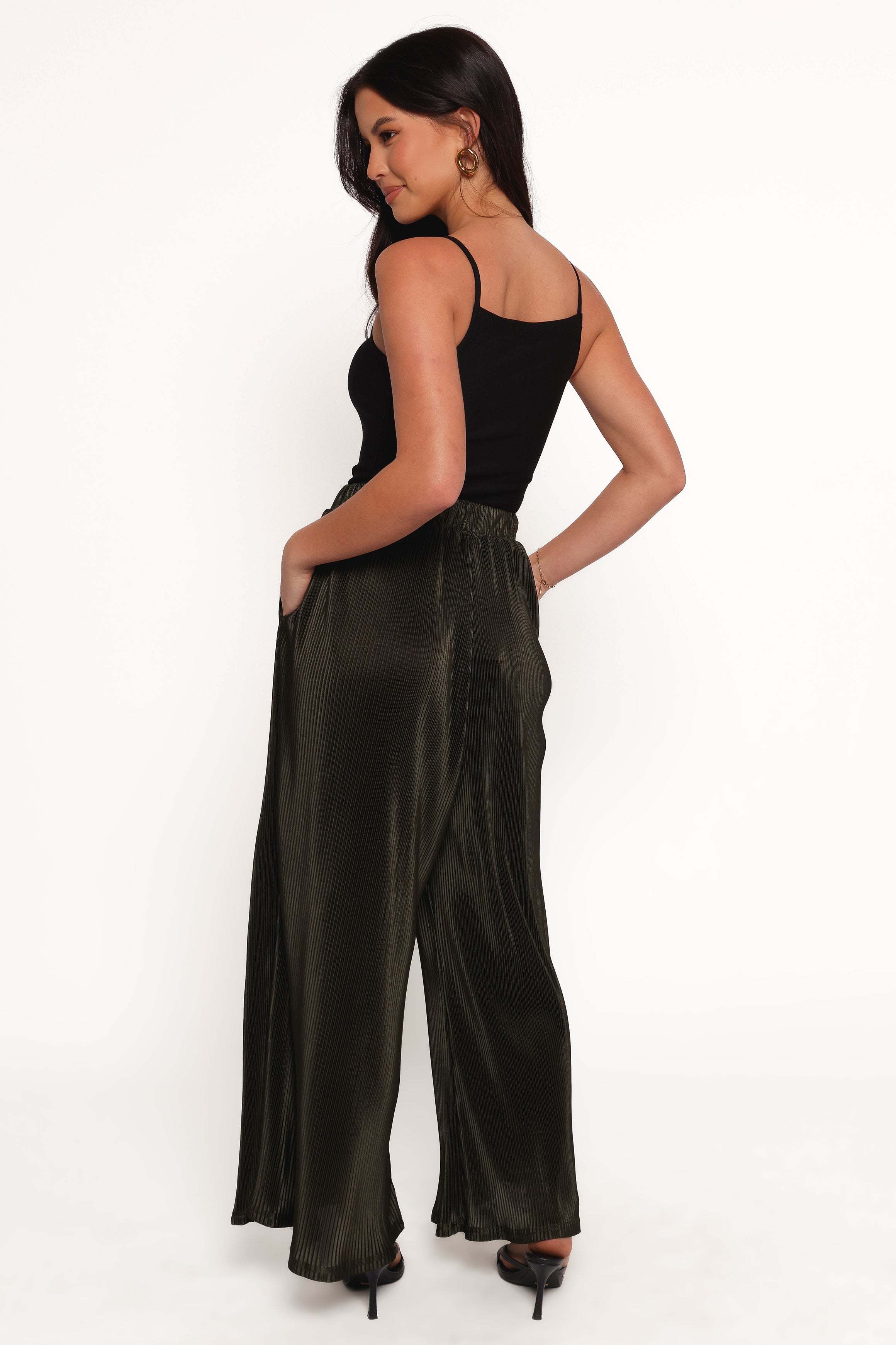 Leria Wide Pant - Olive - XL - Image 46