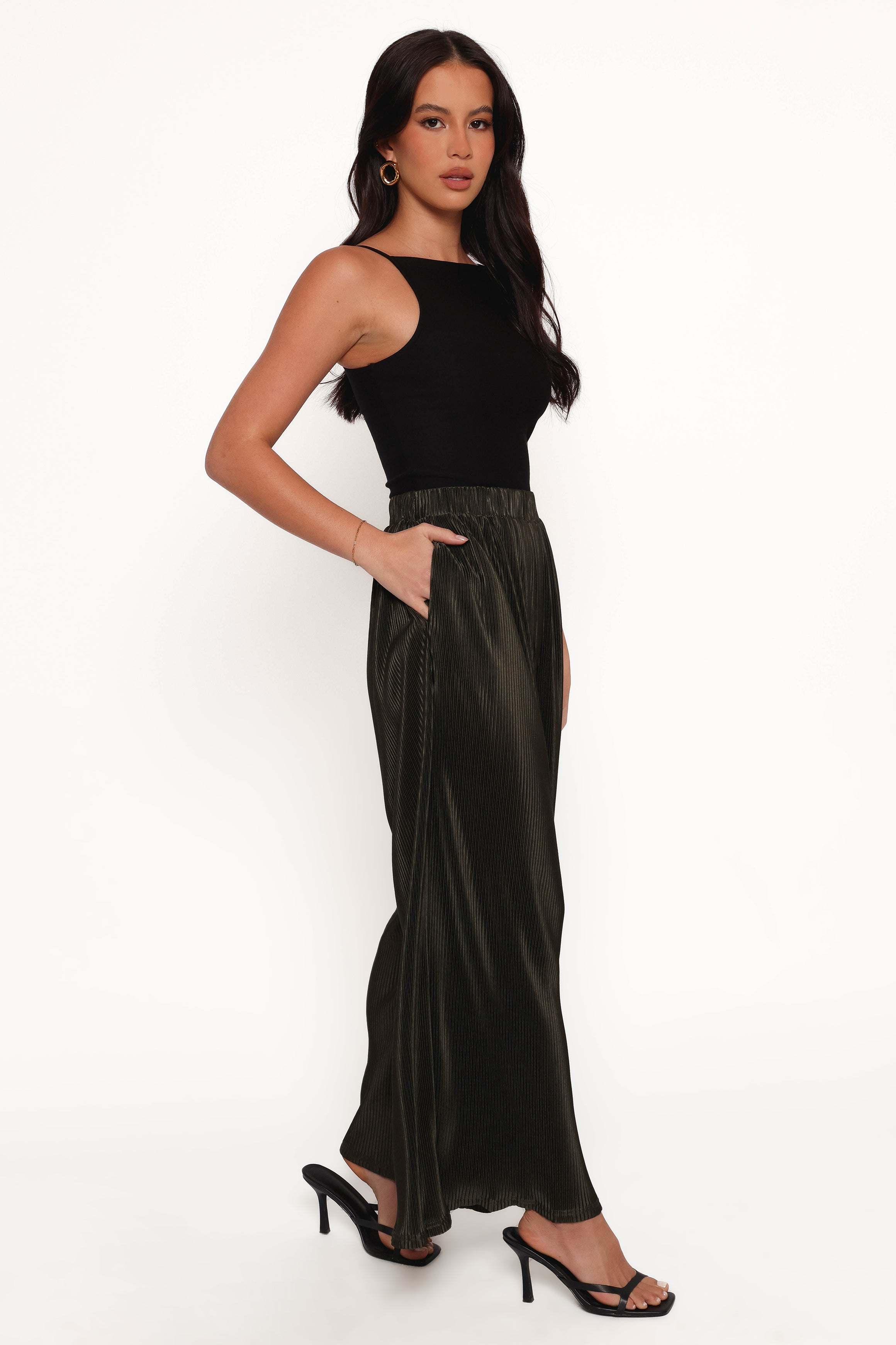 Leria Wide Pant - Olive - XL - Image 47