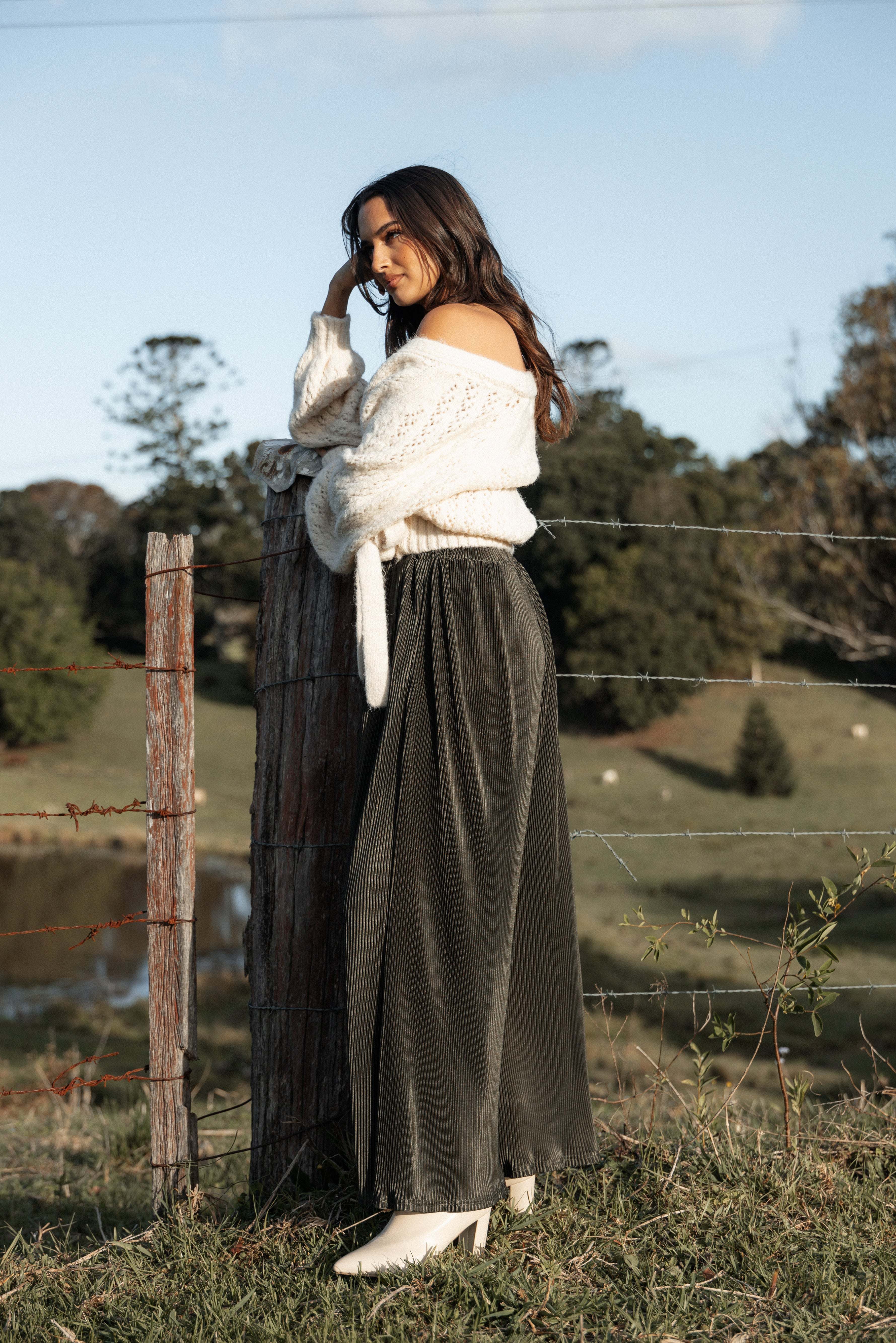 Leria Wide Pant - Olive - XL - Image 42