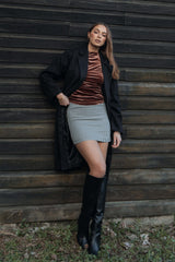 Falo Mini Skirt - Black Cream - XL - Image 37