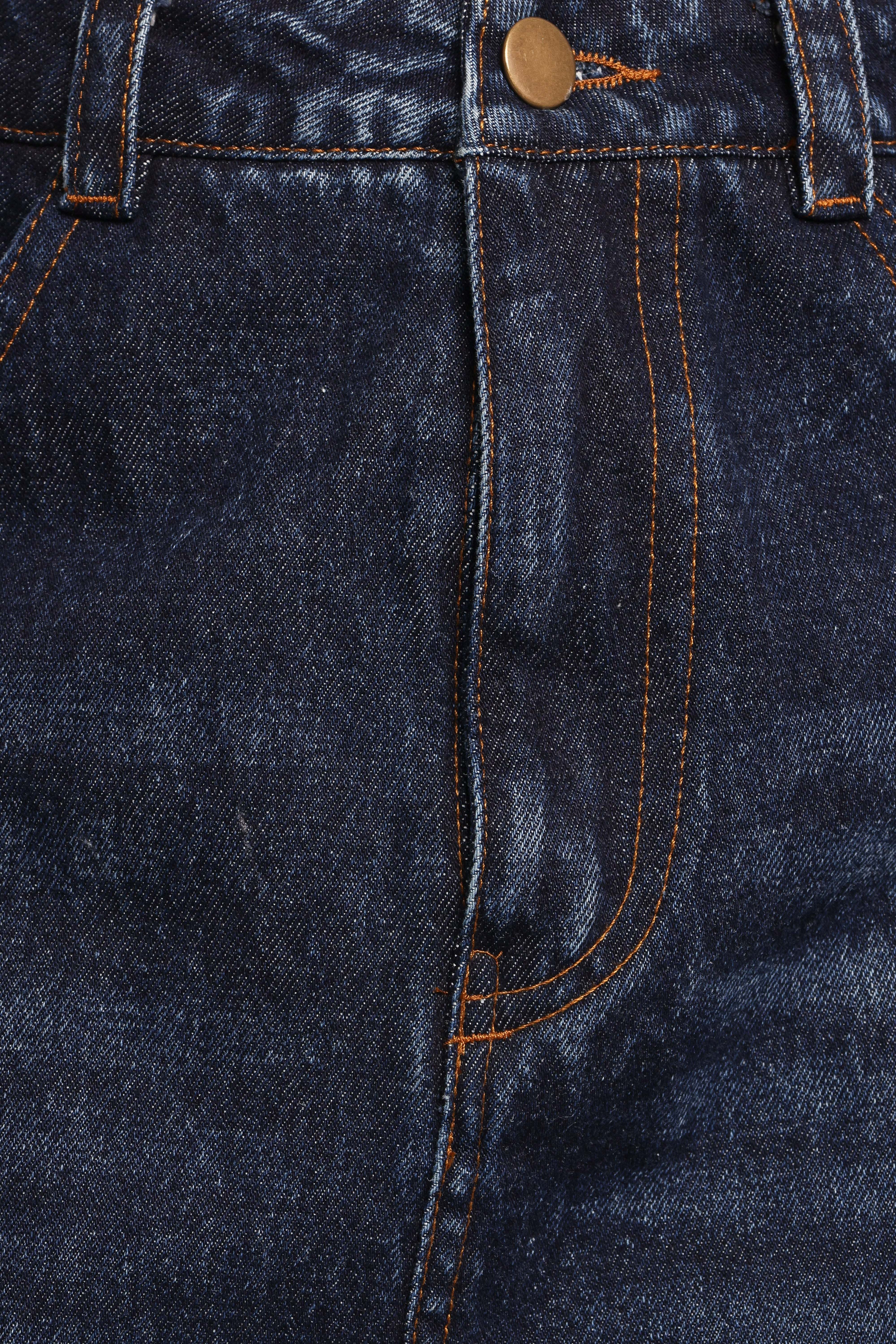 Starcie Denim Midi Skirt - Medium Denim - XL - Image 40