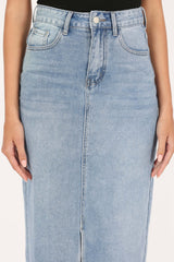 Dana Denim Midi Skirt - Blue Wash - 12 - Image 59