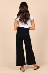 Georgette High Waisted Straight Leg Pants - Black - XL - Image 30
