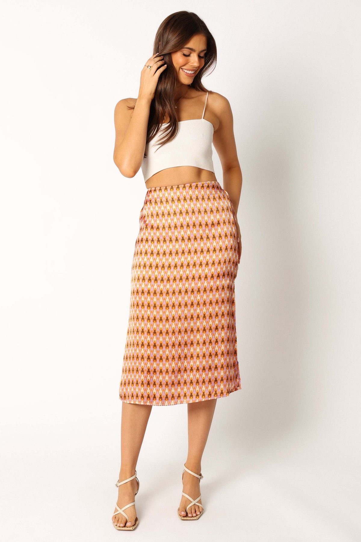 Marley Midi Skirt - Mocha - L - Image 21