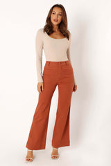 Nico Wide Leg Jean - Tan - 16 - Image 72