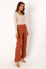 Nico Wide Leg Jean - Tan - 16 - Image 73