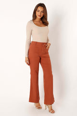 Nico Wide Leg Jean - Tan - 16 - Image 74