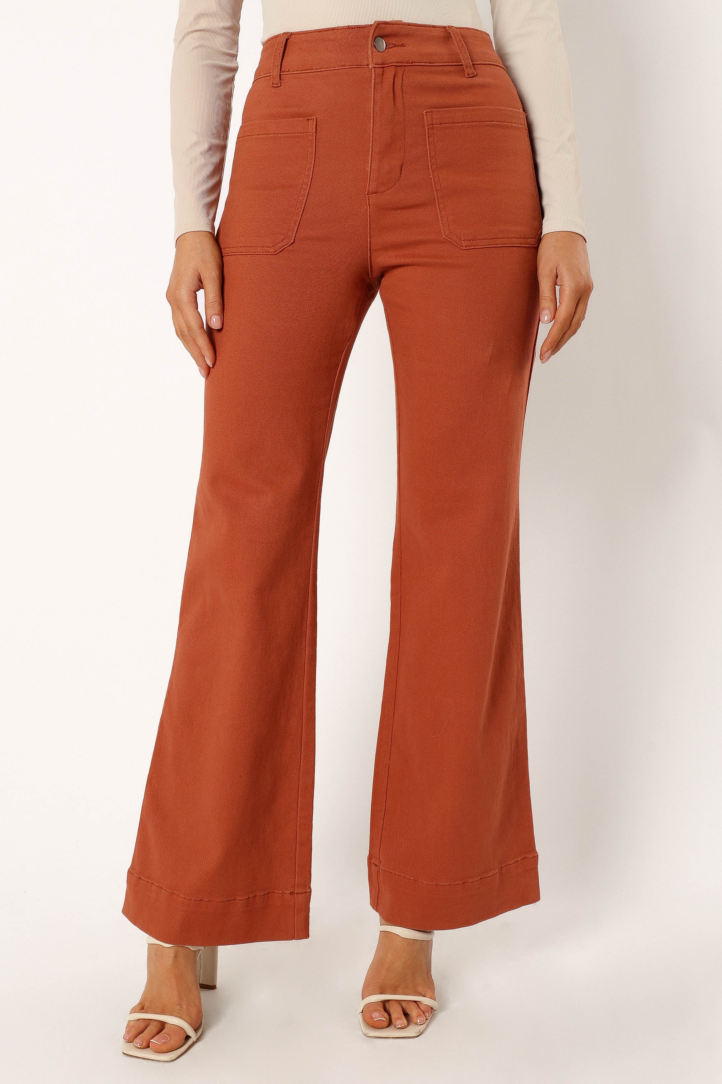 Nico Wide Leg Jean - Tan - 16 - Image 79