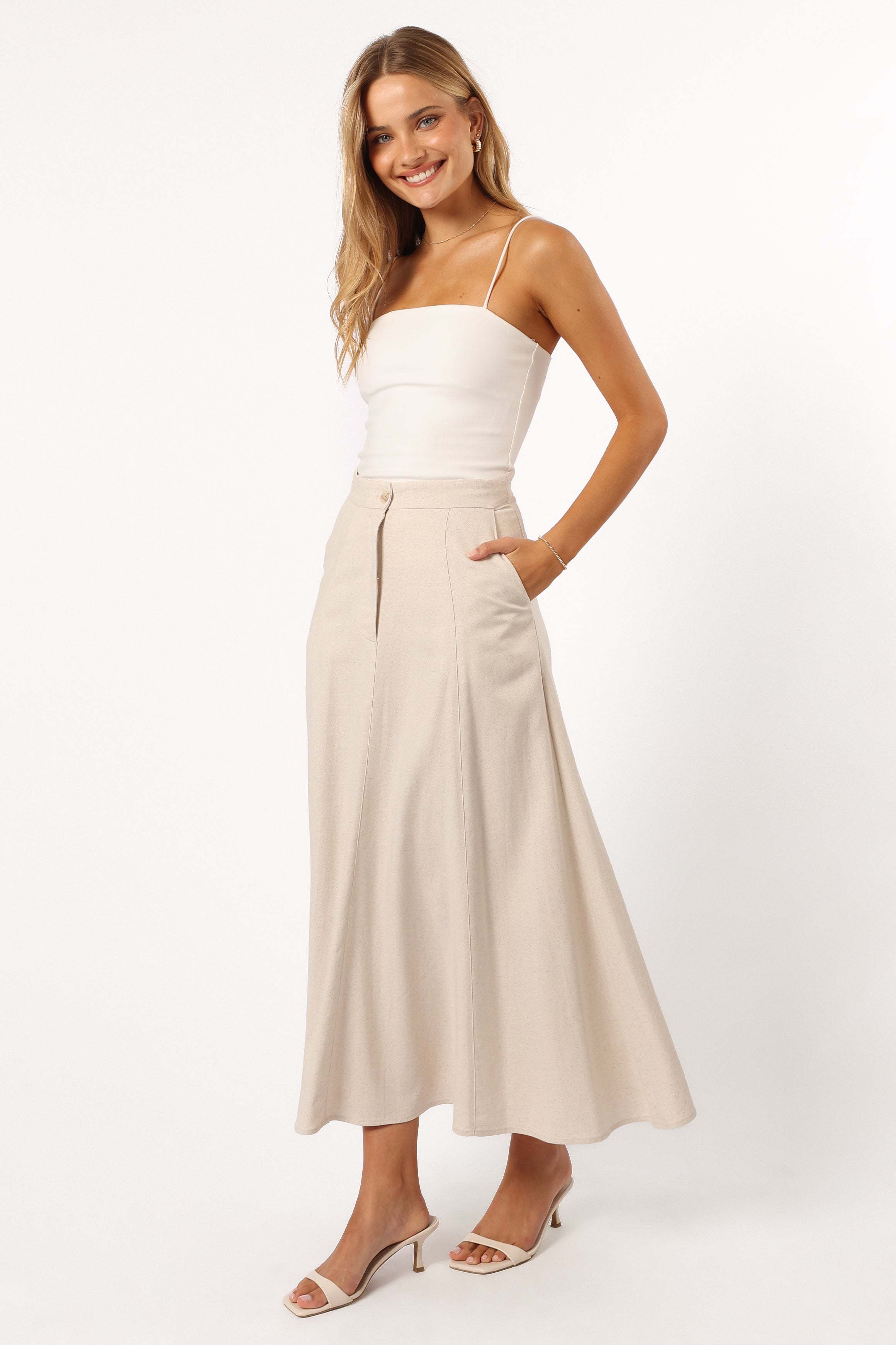 Odetta Maxi Skirt - Oatmeal - L - Image 15