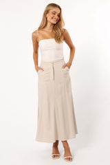 Odetta Maxi Skirt - Oatmeal - L - Image 17