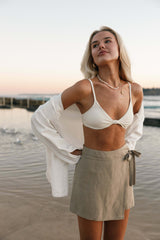 Roxy Faux Wrap Skort - Taupe - XL - Image 38