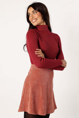 Tammy Cord Skirt - Brick - L - Image 16