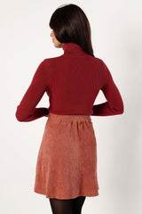 Tammy Cord Skirt - Brick - L - Image 17